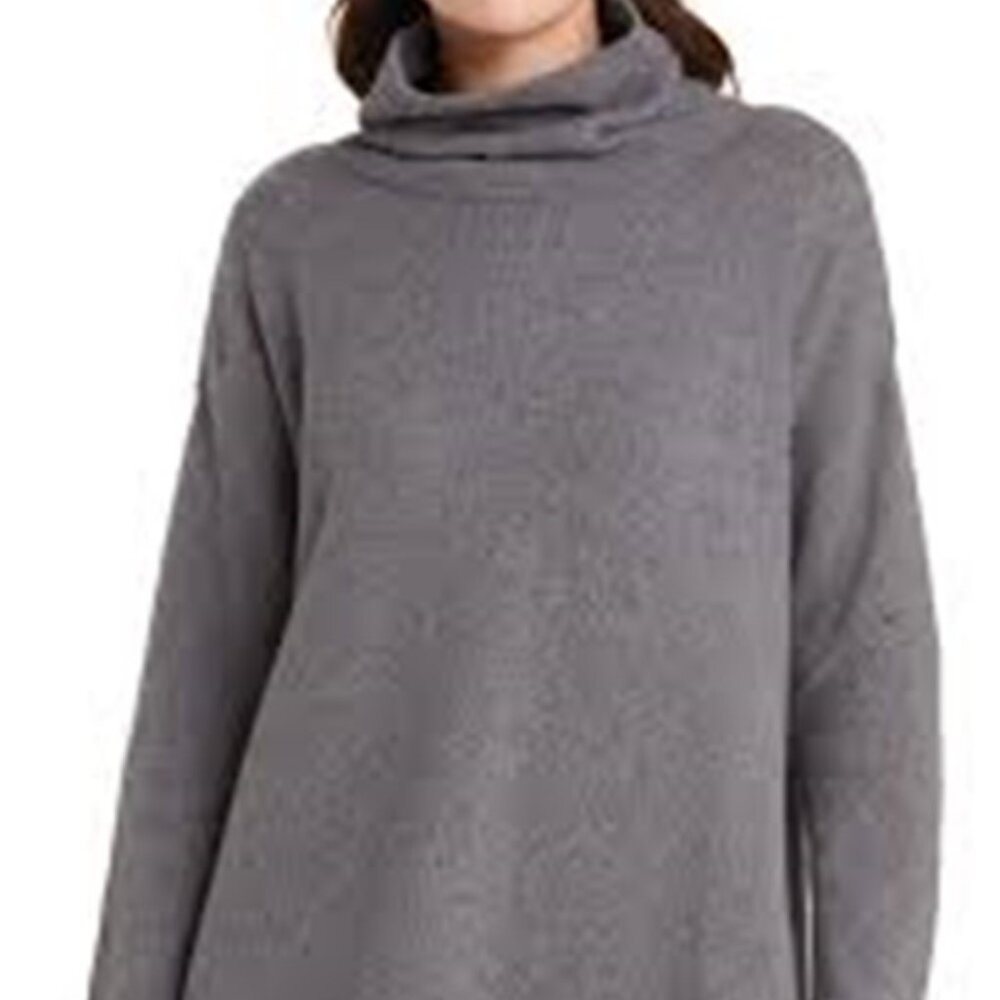 NWT Eileen Fisher Ash Cotton and Recycled Cashmere Turtle Neck Tunic